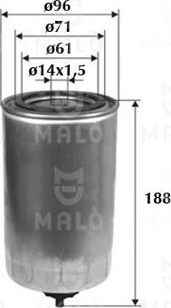 AKRON-MALÒ 1520028 - Filtru combustibil aaoparts.ro