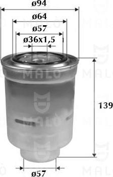 AKRON-MALÒ 1520196 - Filtru combustibil aaoparts.ro