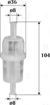 AKRON-MALÒ 1520160 - Filtru combustibil aaoparts.ro