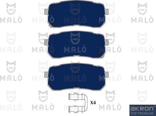 AKRON-MALÒ 1050960 - Set placute frana,frana disc aaoparts.ro