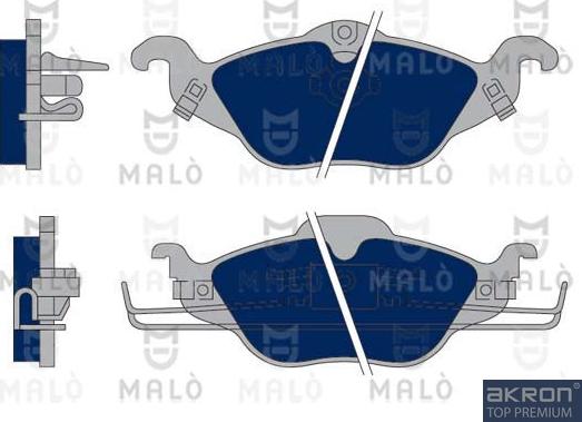 AKRON-MALÒ 1050404 - Set placute frana,frana disc aaoparts.ro