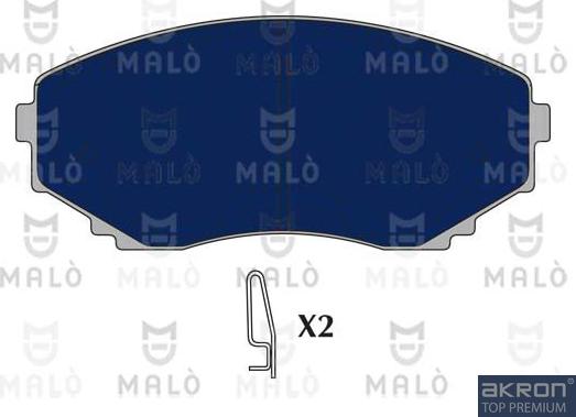 AKRON-MALÒ 1050590 - Set placute frana,frana disc aaoparts.ro