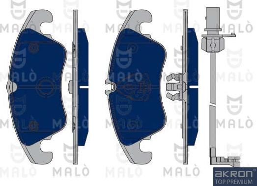 AKRON-MALÒ 1050096 - Set placute frana,frana disc aaoparts.ro