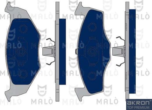 AKRON-MALÒ 1050091 - Set placute frana,frana disc aaoparts.ro