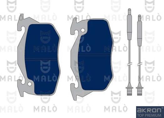 AKRON-MALÒ 1050055 - Set placute frana,frana disc aaoparts.ro