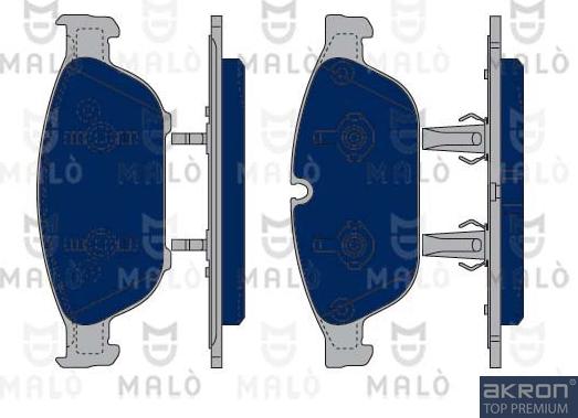 AKRON-MALÒ 1050001 - Set placute frana,frana disc aaoparts.ro