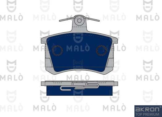 AKRON-MALÒ 1050012 - Set placute frana,frana disc aaoparts.ro
