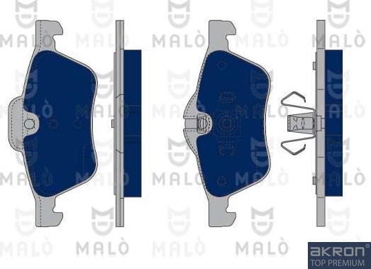 AKRON-MALÒ 1050085 - Set placute frana,frana disc aaoparts.ro