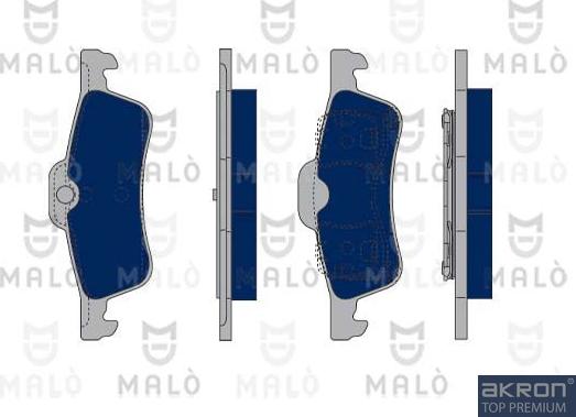 AKRON-MALÒ 1050086 - Set placute frana,frana disc aaoparts.ro
