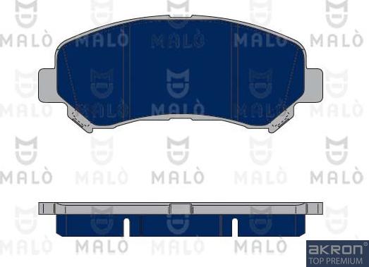 AKRON-MALÒ 1050080 - Set placute frana,frana disc aaoparts.ro