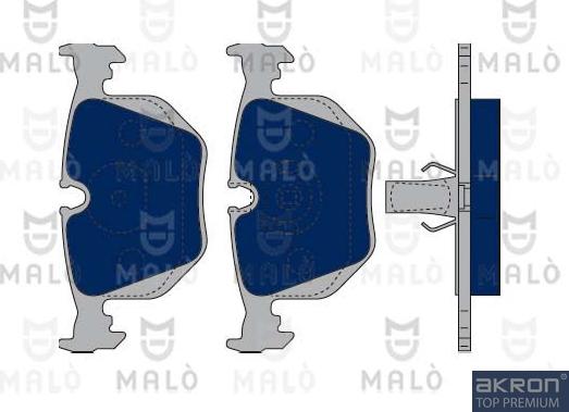 AKRON-MALÒ 1050029 - Set placute frana,frana disc aaoparts.ro