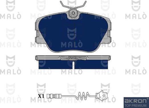 AKRON-MALÒ 1050023 - Set placute frana,frana disc aaoparts.ro