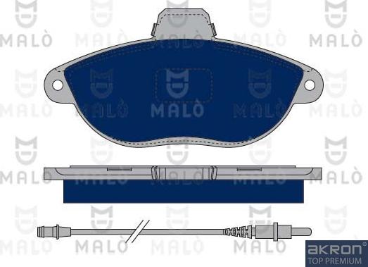 AKRON-MALÒ 1050070 - Set placute frana,frana disc aaoparts.ro