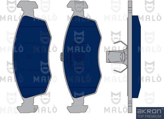 AKRON-MALÒ 1050078 - Set placute frana,frana disc aaoparts.ro