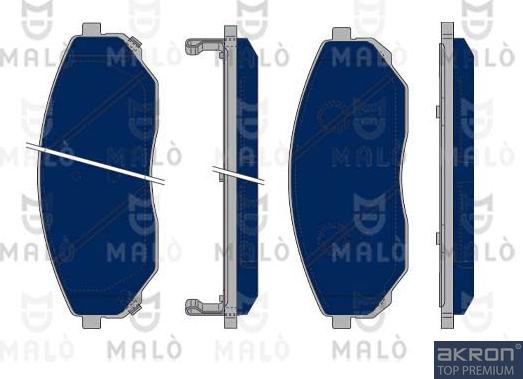 AKRON-MALÒ 1050196 - Set placute frana,frana disc aaoparts.ro