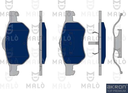 AKRON-MALÒ 1050155 - Set placute frana,frana disc aaoparts.ro