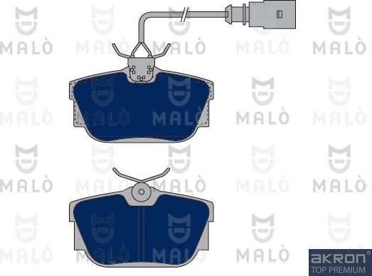 AKRON-MALÒ 1050156 - Set placute frana,frana disc aaoparts.ro