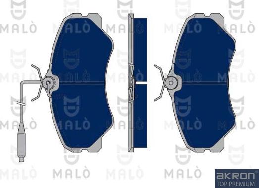 AKRON-MALÒ 1050157 - Set placute frana,frana disc aaoparts.ro