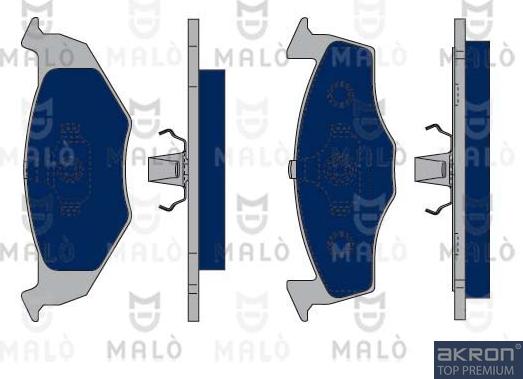 AKRON-MALÒ 1050115 - Set placute frana,frana disc aaoparts.ro