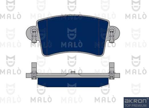 AKRON-MALÒ 1050122 - Set placute frana,frana disc aaoparts.ro