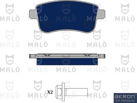 AKRON-MALÒ 1050175 - Set placute frana,frana disc aaoparts.ro