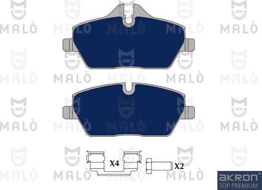 AKRON-MALÒ 1050881 - Set placute frana,frana disc aaoparts.ro