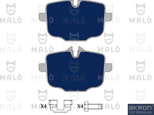 AKRON-MALÒ 1050875 - Set placute frana,frana disc aaoparts.ro