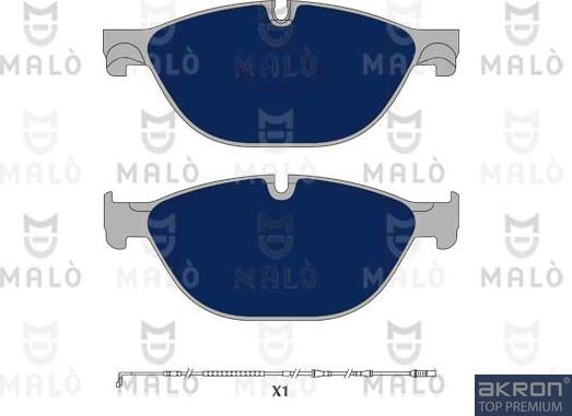 AKRON-MALÒ 1050872 - Set placute frana,frana disc aaoparts.ro