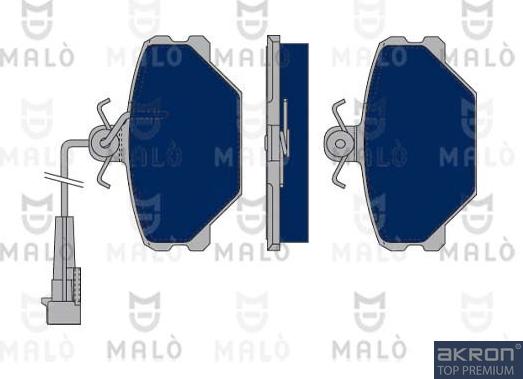 AKRON-MALÒ 1050343 - Set placute frana,frana disc aaoparts.ro