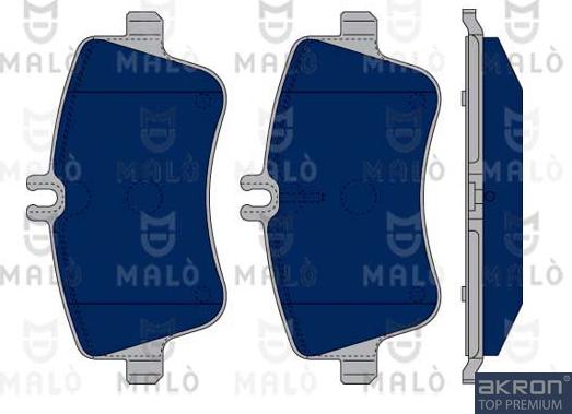 AKRON-MALÒ 1050354 - Set placute frana,frana disc aaoparts.ro