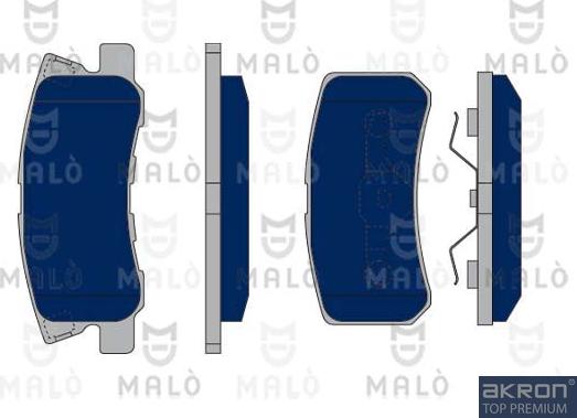 AKRON-MALÒ 1050353 - Set placute frana,frana disc aaoparts.ro