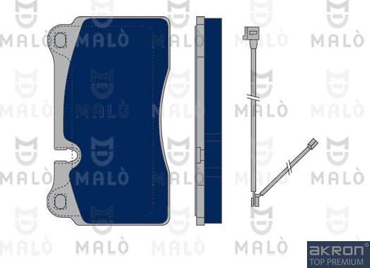 AKRON-MALÒ 1050369 - Set placute frana,frana disc aaoparts.ro