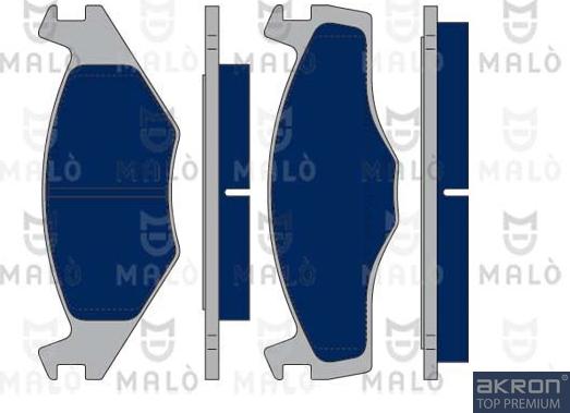 AKRON-MALÒ 1050366 - Set placute frana,frana disc aaoparts.ro