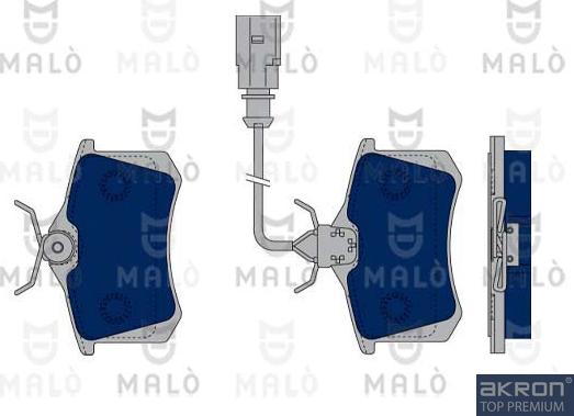 AKRON-MALÒ 1050309 - Set placute frana,frana disc aaoparts.ro