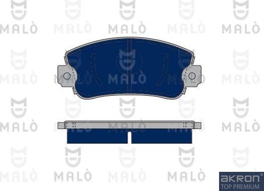 AKRON-MALÒ 1050305 - Set placute frana,frana disc aaoparts.ro