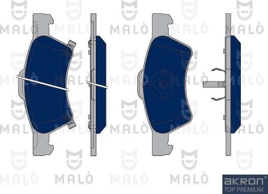 AKRON-MALÒ 1050302 - Set placute frana,frana disc aaoparts.ro