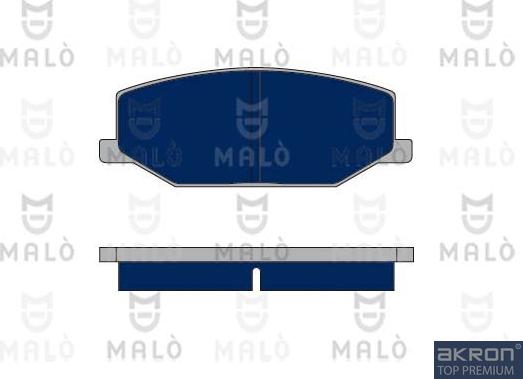 AKRON-MALÒ 1050319 - Set placute frana,frana disc aaoparts.ro