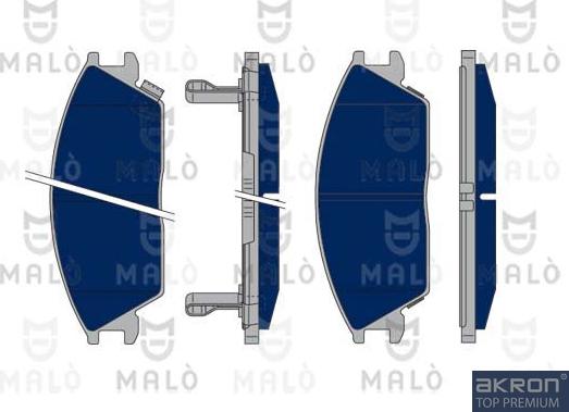 AKRON-MALÒ 1050311 - Set placute frana,frana disc aaoparts.ro