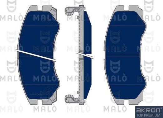AKRON-MALÒ 1050313 - Set placute frana,frana disc aaoparts.ro