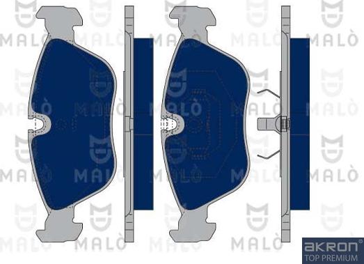 AKRON-MALÒ 1050317 - Set placute frana,frana disc aaoparts.ro