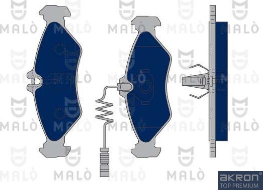 AKRON-MALÒ 1050387 - Set placute frana,frana disc aaoparts.ro