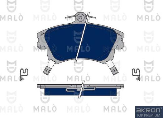 AKRON-MALÒ 1050333 - Set placute frana,frana disc aaoparts.ro