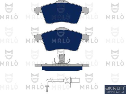 AKRON-MALÒ 1050374 - Set placute frana,frana disc aaoparts.ro