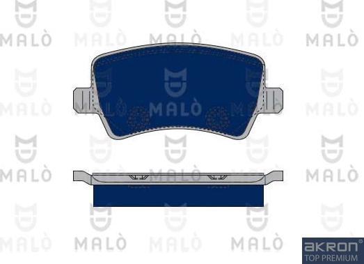 AKRON-MALÒ 1050246 - Set placute frana,frana disc aaoparts.ro