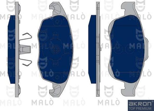 AKRON-MALÒ 1050254 - Set placute frana,frana disc aaoparts.ro