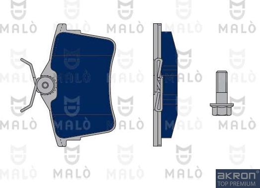 AKRON-MALÒ 1050250 - Set placute frana,frana disc aaoparts.ro
