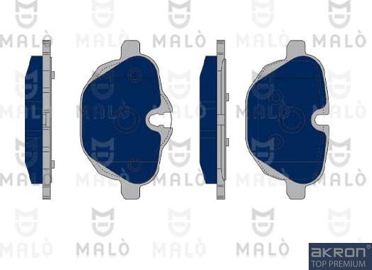 AKRON-MALÒ 1050257 - Set placute frana,frana disc aaoparts.ro