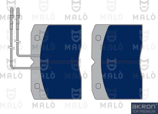 AKRON-MALÒ 1050264 - Set placute frana,frana disc aaoparts.ro