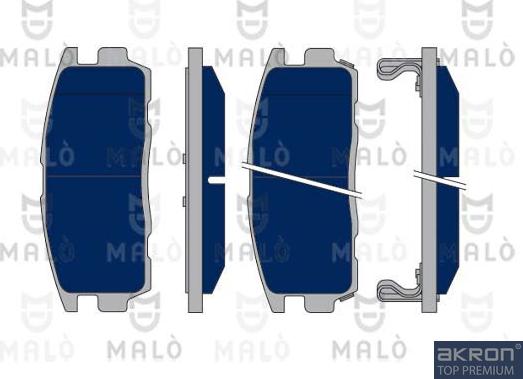 AKRON-MALÒ 1050260 - Set placute frana,frana disc aaoparts.ro