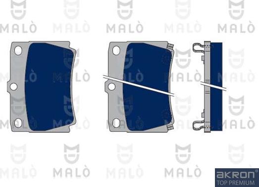 AKRON-MALÒ 1050283 - Set placute frana,frana disc aaoparts.ro